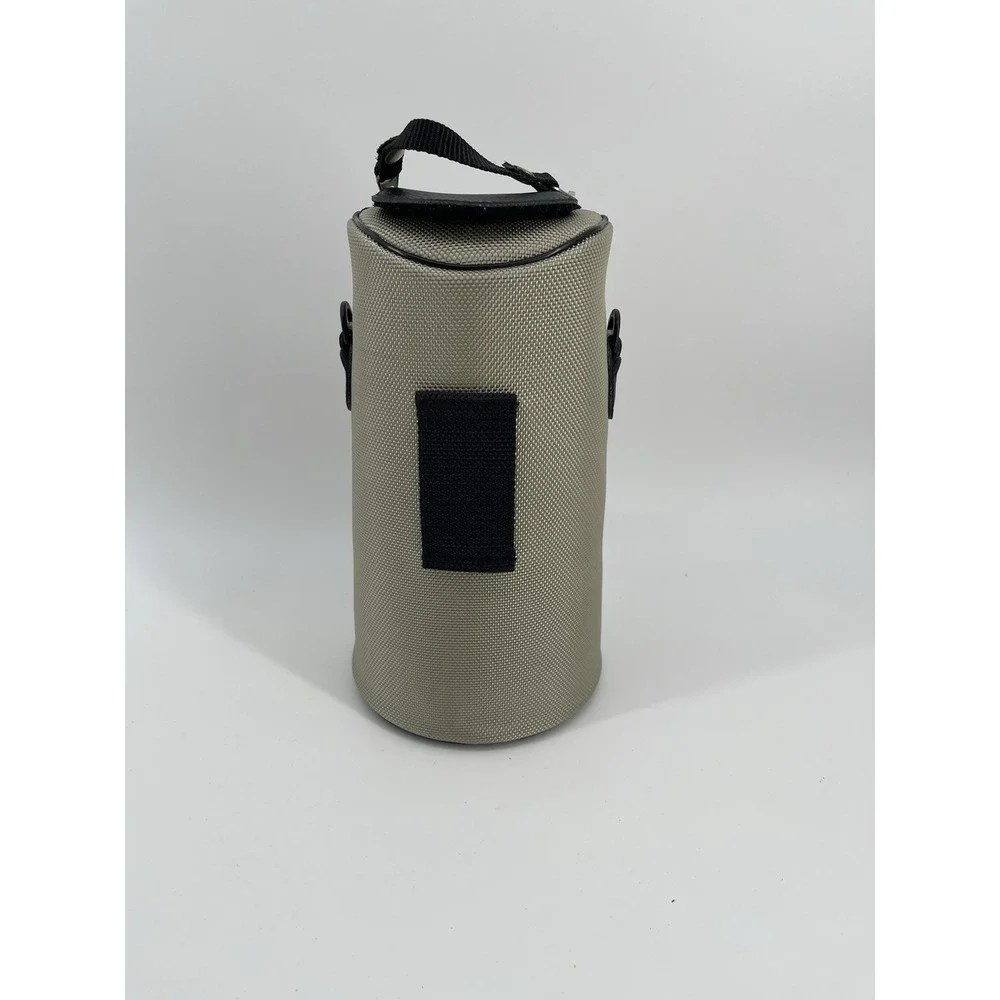 Canon Lens Case Bag LZ1324 Padded Beige Black Zip Camera Carry Case